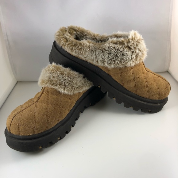 skechers fur lined mules